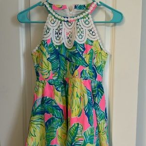 Girls Lilly Pulitzer Yellow, Green & Pink Dress